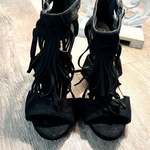 Black Qupid sandal heels